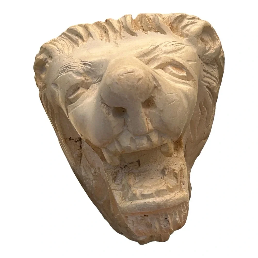 VTG Hand Carved Meerschaum Lion‎ Smoking Pipe